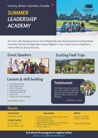 【Short-Term Program】UMAP Royal Roads University's 2025 Summer Leadership Academy