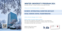 【Short-Term Program】Winter University 2024 @ h_da: Int. Marketing and Sales & Digital Transformation